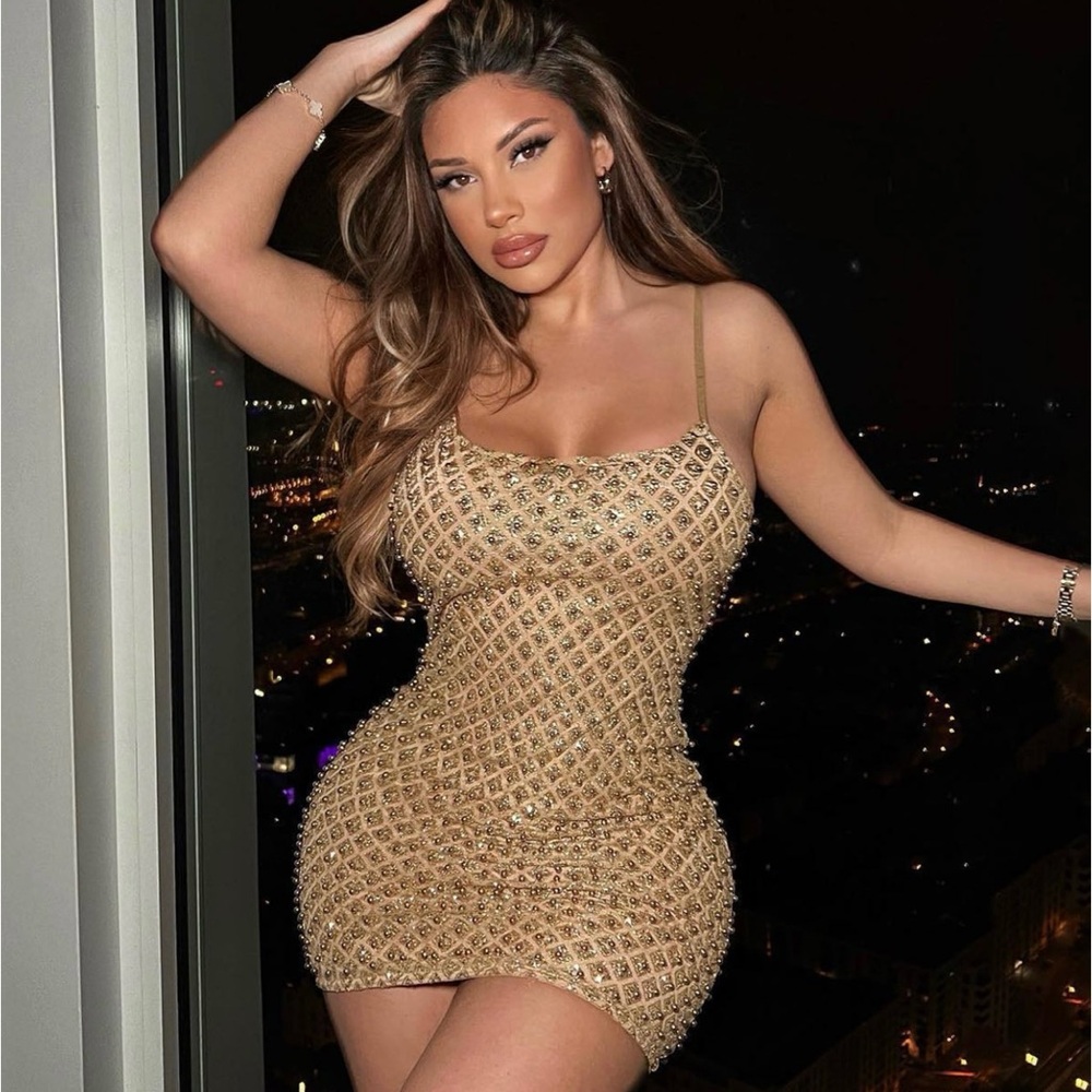 Gold Glitter Dress